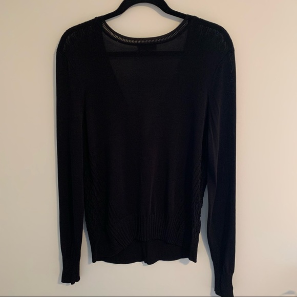 Black Knit Cardigan | RW&Co. - Picture 4 of 6
